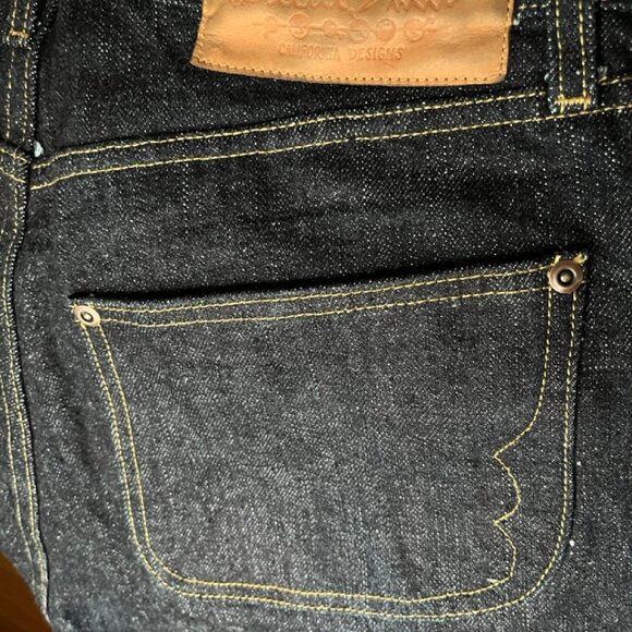 Brain Dead Type 00 15.5oz Selvedge Denim Jeans Indigo Wide Relaxed Mens - Picture 8 of 12